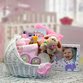 Welcome Baby Bassinet New Baby Basket